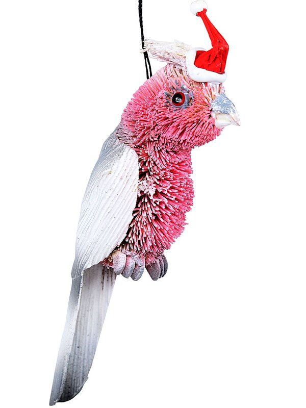 Native Galah Whimsical Organic Australian Ornament | 14cm