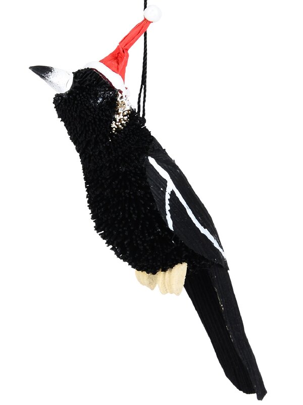 Native Magpie Organic Australian Whimsical Essential Ornament | 13cm
