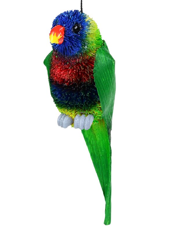 Native Rainbow Lorikeet Whimsical Organic Australian Ornament | 13cm