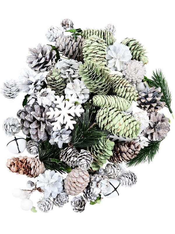 Natural Pinecone, Snowflake, Berry & Bell Mix | 350g