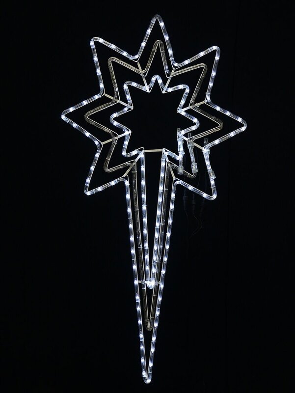 North Star Cool White LED Rope Light Silhouette - 1.2m
