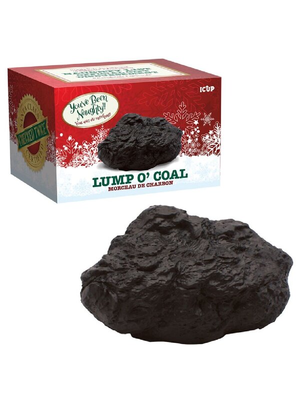 Official Naughty List Lump Of Coal | Santa Certified Gag Gift