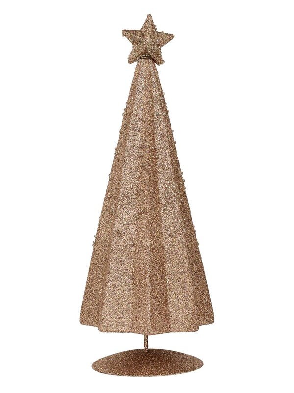 Pink Conical Shape Table Top Christmas Tree - 28cm