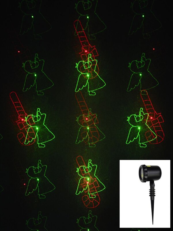 Red & Green Laser Light with 16 Images