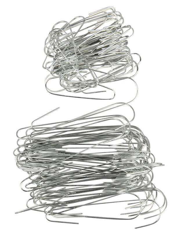 Silver Wire Ornament & Decoration Hanger - 100 Pack