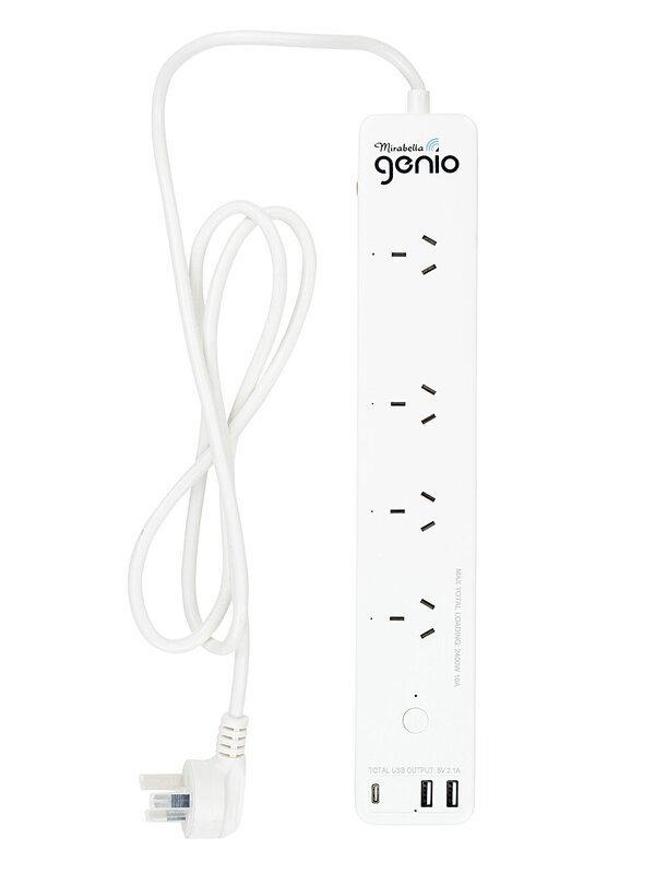 Smart Mirabella Genio WiFi Powerboard | 4 Outlets & 3 USB Ports