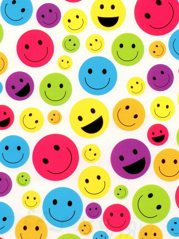 Smiley Faces Gift Wrap Counter Roll - 50m