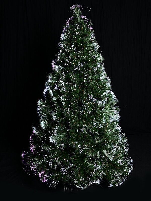 The Majestic Aurora Fibre Optic Christmas Tree With 612 Pine Needle Tips - 1.8m