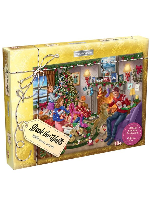 Waddingtons Of London Deck The Halls 1000 Piece Jigsaw Puzzle