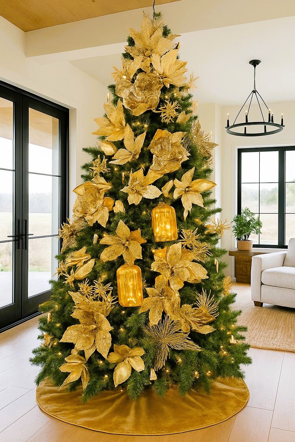 Luxe Metallic Decorated Tree
