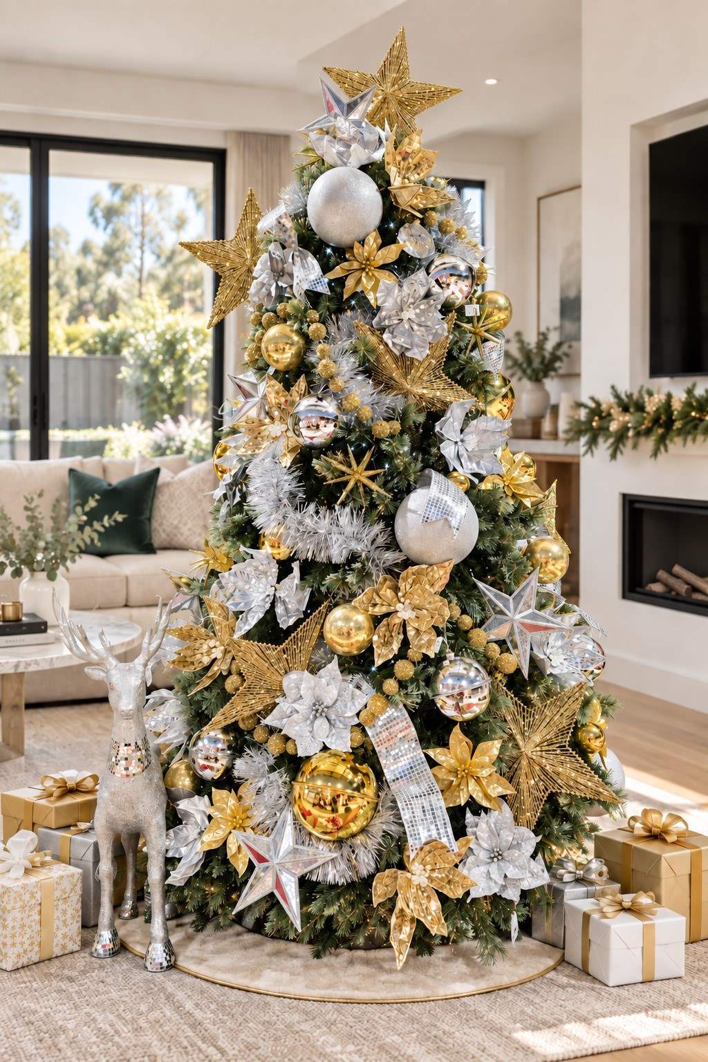 Luxe Metallics Decorated Tree