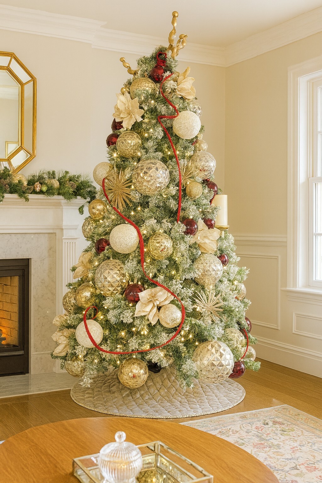 Vintage Gold Decorated Tree